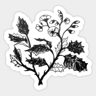 Flower Drawing Sticker